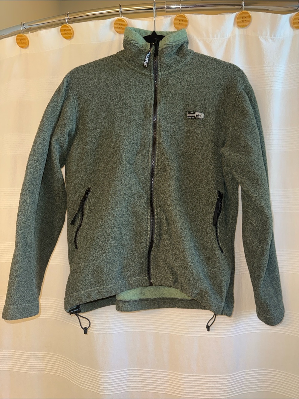 Vintage REI Green Full-Zip Fleece Jacket
